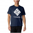 Koszulka męska Columbia Trek™ Logo Short Sleeve niebieski CollegiateNavyCscStackedLogo