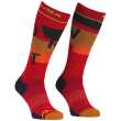 Męskie podkolanówki Ortovox Freeride Long Socks Cozy Men's czerwony Cengia Rossa