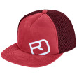 Bejsbolówka Ortovox Trucker Logo Cap czerwony HotCoral
