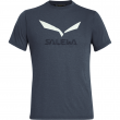 Koszulka męska Salewa Solidlogo Dri-Rel M S/S Tee ciemnoniebieski OmbreBlueMelange