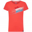 Koszulka damska La Sportiva Stripe Evo T-Shirt W czerwony Hibiscus
