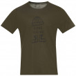 Koszulka męska Bergans Graphic Wool Tee oliwkowy Dark Olive Green/Dark Shadow Grey