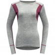 Koszulka damska Devold Hiking Woman Shirt zarys GrayMelange/Beetroot