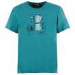 Koszulka męska E9 Moka zielony/niebieski Green-Lake-362
