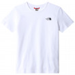 T-shirt dziecięcy The North Face Teens S/S Simple Dome Tee biały Tnf White/Tnf Black