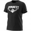 Koszulka męska Dynafit Graphic Co M S/S Tee biały/czarny Black