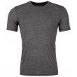 Koszulka męska Ortovox 120 Cool Tec Clean Ts M szary/czarny Black Raven Blend