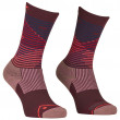 Damskie skarpety Ortovox All Mountain Mid Socks W różowy/bordowy winetasting