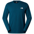 Koszulka męska The North Face M L/S Simple Dome Tee niebieski MIDNIGHT PETROL