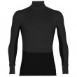 Męska bluza Icebreaker ZoneKnit™ 260 LS Half Zip szary/czarny jet heather/black/metro heather/cb