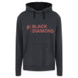 Męska bluza Black Diamond Stacked Logo Hoody czarny Black Heather