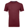 Męska bielizna termoaktywna Ortovox 150 Cool Big Logo T-shirt czerwony DarkBlood