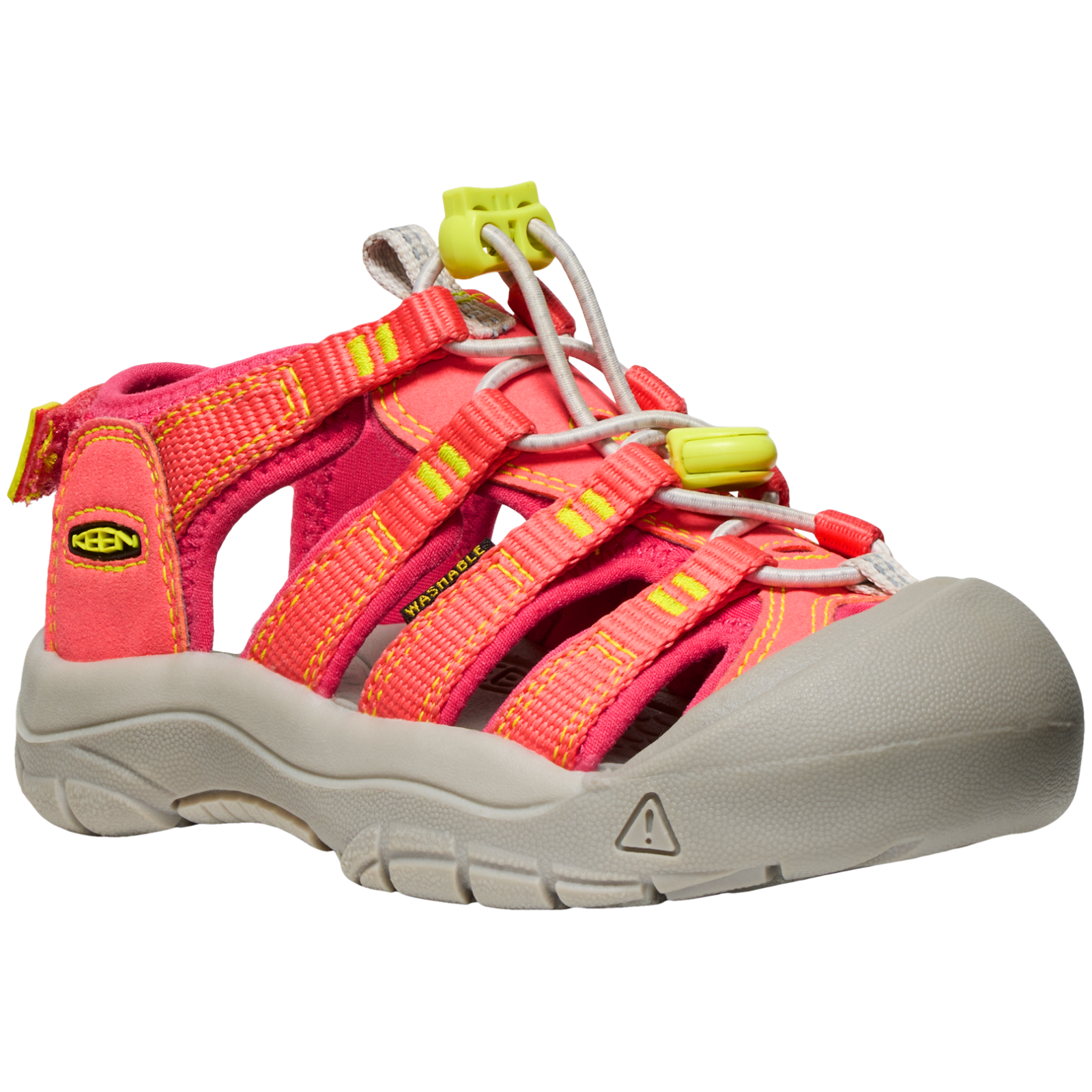 Sandalini KEEN Newport Boundless Per Bambini | Colore Dark Olive/Scarlet Ibis | Tacco Piatto | Larghezza Normale | Taglia 37