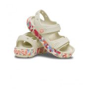 Sandały dziecięce Crocs Crocband Cruiser Glow Confetti Band Sandal Summit White/Guava