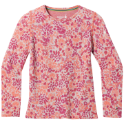 Dziecięca koszulka Smartwool Kids' Classic Thermal Merino Base Layer Crew różowy FESTIVE FUCHSIA FLORAL
