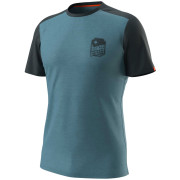 Koszulka męska Dynafit Transalper Light M S/S Tee czarny/niebieski storm blue/3010