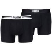 Męskie bokserki Puma Everyday Placed Logo Boxer 2P czarny Black