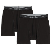 Męskie bokserki Icebreaker Men Merino 150 Anatomica Boxers 2 Pack czarny Black