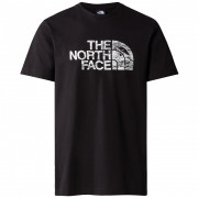 Koszulka męska The North Face M S/S Woodcut Dome Tee czarny