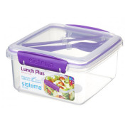 Pojemnik śniadaniowy Sistema Lunch Plus To Go 1,2L fioletowy