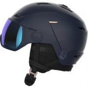Kask narciarski Salomon Icon Lt Visor niebieski WisteriaNavy