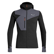 Męska bluza Salewa Puez 2 Dry M L/S Hood Fz Tee czarny BlackOutMelange/