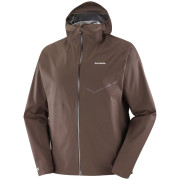 Kurtka męska Salomon Bonatti Waterproof Jacket M brązowy Coffee Bean
