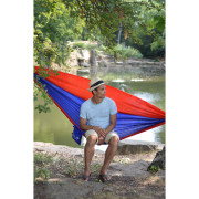 Hamak Hamaka.eu Single niebiesko-czerwono-niebieski