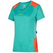 Koszulka damska La Sportiva Compass T-Shirt W niebieski/czerwony Lagoon/Cherry Tomato