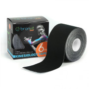 Taśma kinesiotaping BronVit Sport Kinesio Tape classic 5 cm x 6m czarny