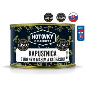 Zupa Hotovky z plechovky Kapuśniak z wędzonym mięsem i kiełbasą 400ml