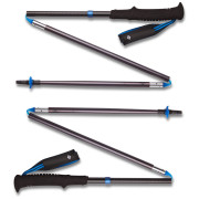 Kije trekkingowe Black Diamond Distance Z Poles czarny/niebieski Pewter