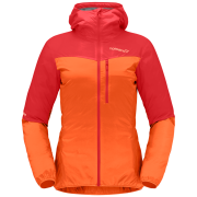 Kurtka damska Norrona falketind aero60 Zip Hood czerwony Arednalin
