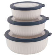 Zestaw misek Outwell Cookout Bowl Set with Lids beżowy/niebieski Blue & Grey