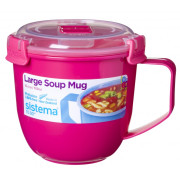 Kubek Sistema Large Soup Mug Color różowy
