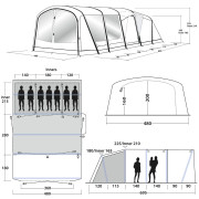 Namuchowany namiot Outwell Sundale 7PA