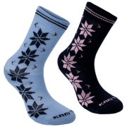 Damskie skarpety Kari Traa Vinst Wool Socks 2Pk niebieski ROY