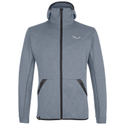 Męska bluza Salewa Solid Logo Dry M FZ HDY szary/czarny FlintStoneMelange
