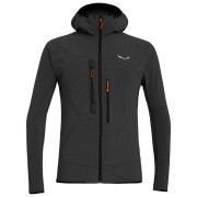 Męska bluza Salewa Puez 2 Dst M Fz Hdy szary/czarny Black Out