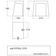 Sypialnia Vango BR001 - Drive Away Awning Bedroom