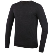 Koszulka męska MOOA MerinoSilk 160 long czarny black melange