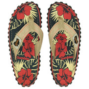 Japonki damskie Gumbies Islander Denim Hibiscus niebieski/czerwony