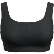 Sportowy biustonosz Icebreaker W Mer Rib Lotus Bra czarny Black