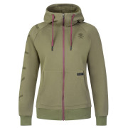 Bluza damska Rafiki Nuria Zip ciemnozielony burnt olive