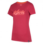 Koszulka damska La Sportiva Retro T-Shirt W ciemnoczerwony Velvet