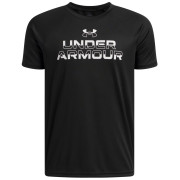 T-shirt dziecięcy Under Armour Tech Split Wordmark SS Black czarny Black