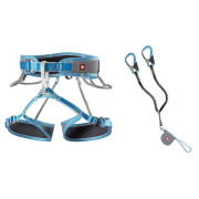 Zestaw Ferratowy Ocún Via Ferrata Twist Tech Eco Captur Lite Swivel Set szary/niebieski Grey / Blue
