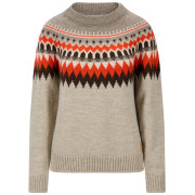Sweter damski Dale of Norway Losna Fem Sweater beżowy/czerwony Birch Melange Coffee