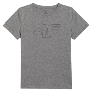 T-shirt dziecięcy 4F Tshirt M2417 szary MIDDLE GREY MELANGE