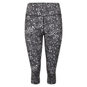 Legginsy damskie 3/4 Dare 2b Influential 3/4 czarny/biały Blk&WhiteDot